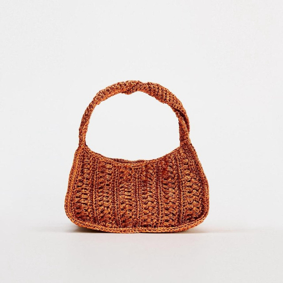 ZARA BRAIDED RHINESTONE WOVEN MINI BAG - BRAND NEW WITH TAG - Picture 2 of 8